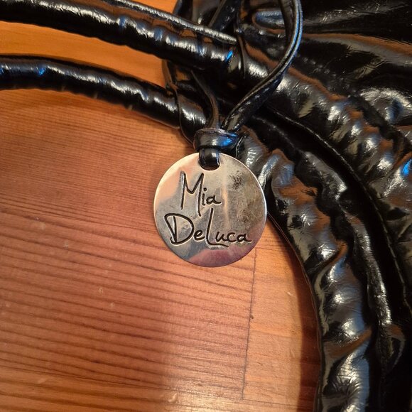 Big Zebra flower Mia Deluca Shoulder handbag purse - Picture 4 of 11